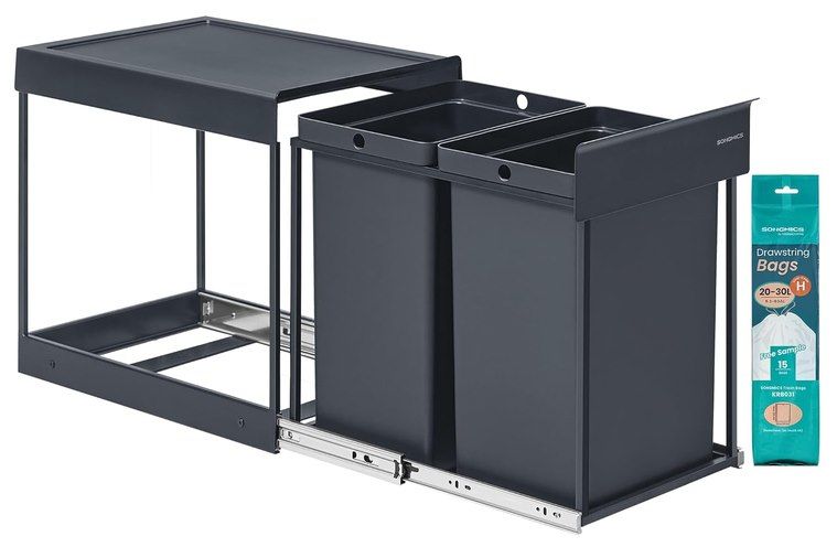 🗑️ Songmics Unterschrank Mülltrennsystem (2x 20l) für 49,99€ (statt 70€)
