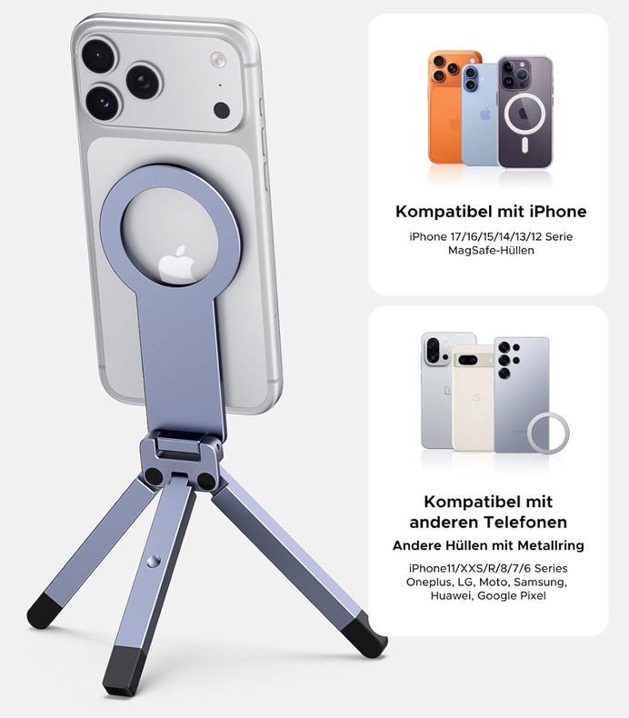 🤳 UGREEN Magnetisches Stativ & Selfie Stick aus Aluminium für 15€ (statt 25€)