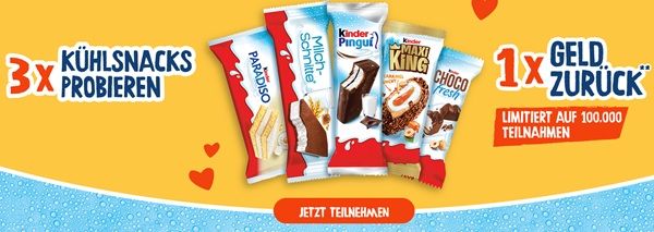🤗 3 für 2-Aktion mit den kinder Kühlsnacks 🤗 3 für 2 Aktion mit den kinder Kühlsnacks