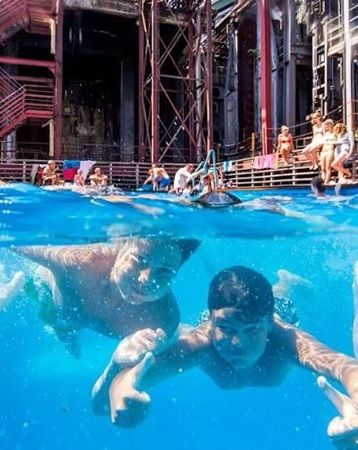 Essen: Eintritt frei im Werksschwimmbad auf der Kokerei Essen: Eintritt frei im Werksschwimmbad auf der Kokerei
