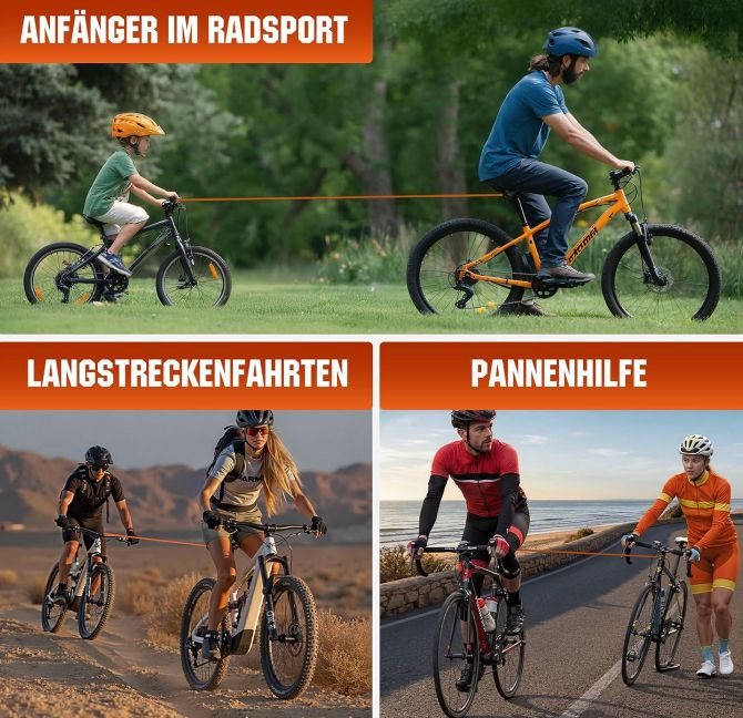 🚴‍♂️ Ecavboc 2,5m Fahrrad Abschleppseil für 9,99€ (statt 20€)