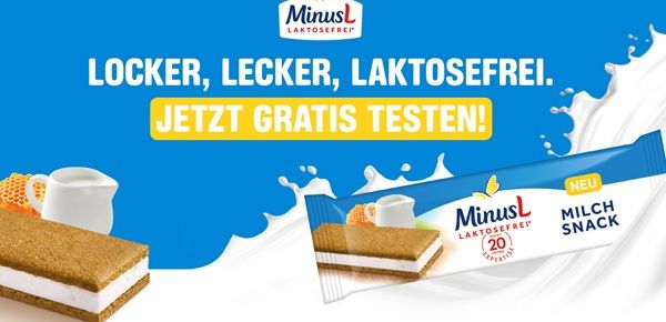 😋 MinusL Milchsnack kostenlos ausprobieren 😋 MinusL Milchsnack kostenlos ausprobieren