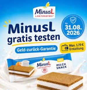 😋 MinusL Milchsnack kostenlos ausprobieren