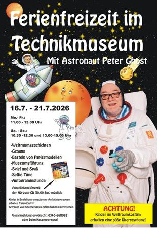 Freier Eintritt für Kinder in das Technikmuseum Hugo Junkers in Dessau