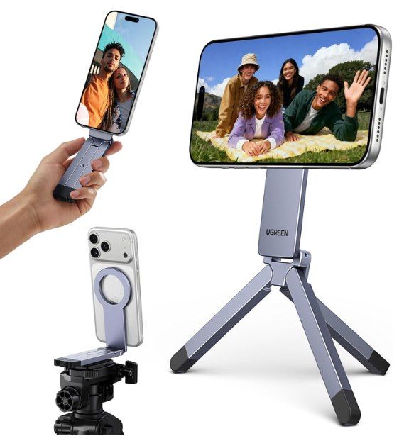 🤳 UGREEN Magnetisches Stativ & Selfie Stick aus Aluminium für 15€ (statt 25€)