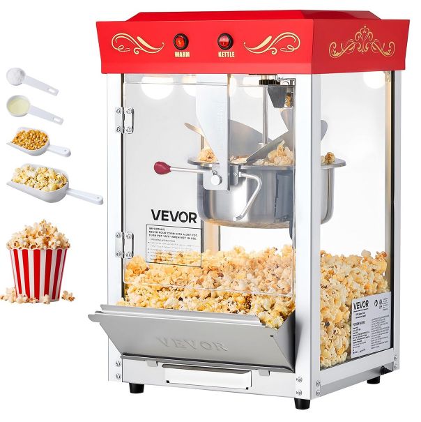 🍿 VEVOR 800W Popcornmaschine + Zubehör für 88€ (statt 103€)