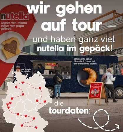 🍩Gratis Nutella Gläschen & Donut bei Nutella Tour durch Deutschland