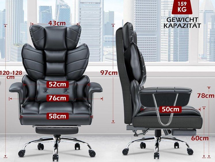 💺 Racingreat ergonom. Bürostuhl mit ausziehbarer Fußstütze für 111,99€ (statt 160€) 💺 Racingreat ergonom. Bürostuhl mit ausziehbarer Fußstütze für 111,99€ (statt 160€)