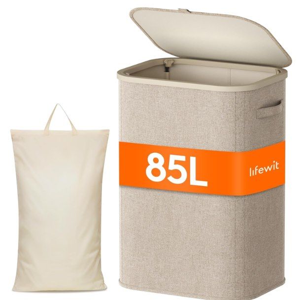 🧺 Lifewit Wäschekorb (85L) mit Deckel für 12,99€ (statt 20€)