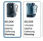 🎒 deuter Unisex Utilion 30 Tagesrucksack für 80€ (statt 118€)