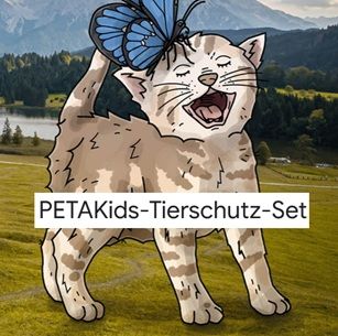 Kostenfreies PETAKids-Tierschutz-Set bestellen