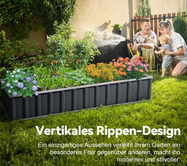 🌿 Bis zu 55% Rabatt auf KING BIRD Metallhochbeete z.B. 174x90x30cm für 36€ (statt 80€)