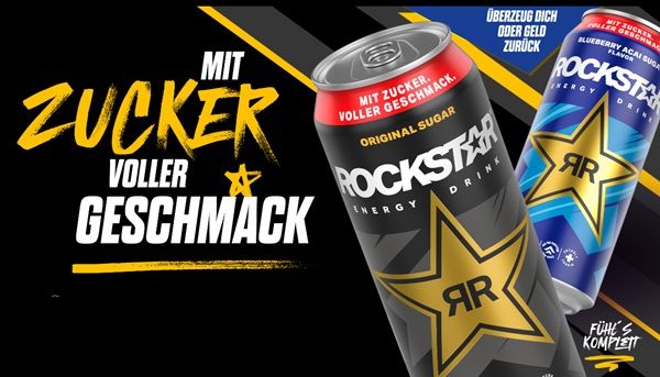 Rockstar Original Sugar oder Rockstar Blueberry Acai Sugar Flavour gratis ausprobieren