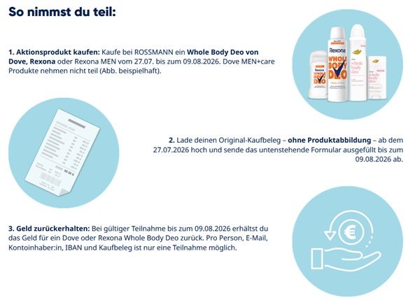 🚶Rossmann: Dove oder Rexona Whole Body Deo gratis ausprobieren - es ist soweit 🚶Rossmann: Dove oder Rexona Whole Body Deo gratis ausprobieren es ist soweit
