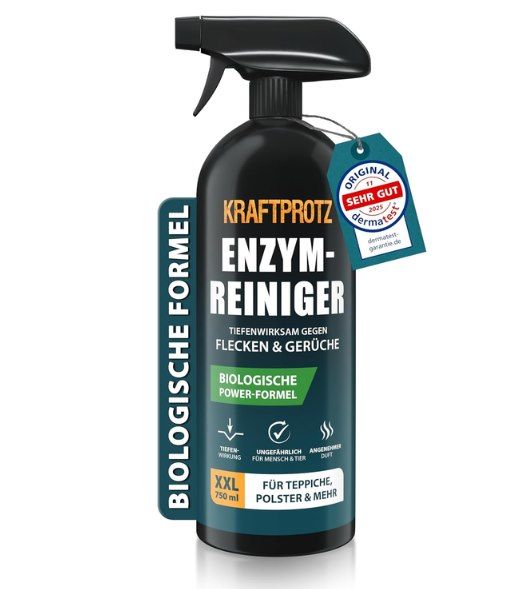 💪Kraftprotz Enzymreiniger – biologischer Geruchs  & Fleckenentferner ab 7,58€ (statt 10€)