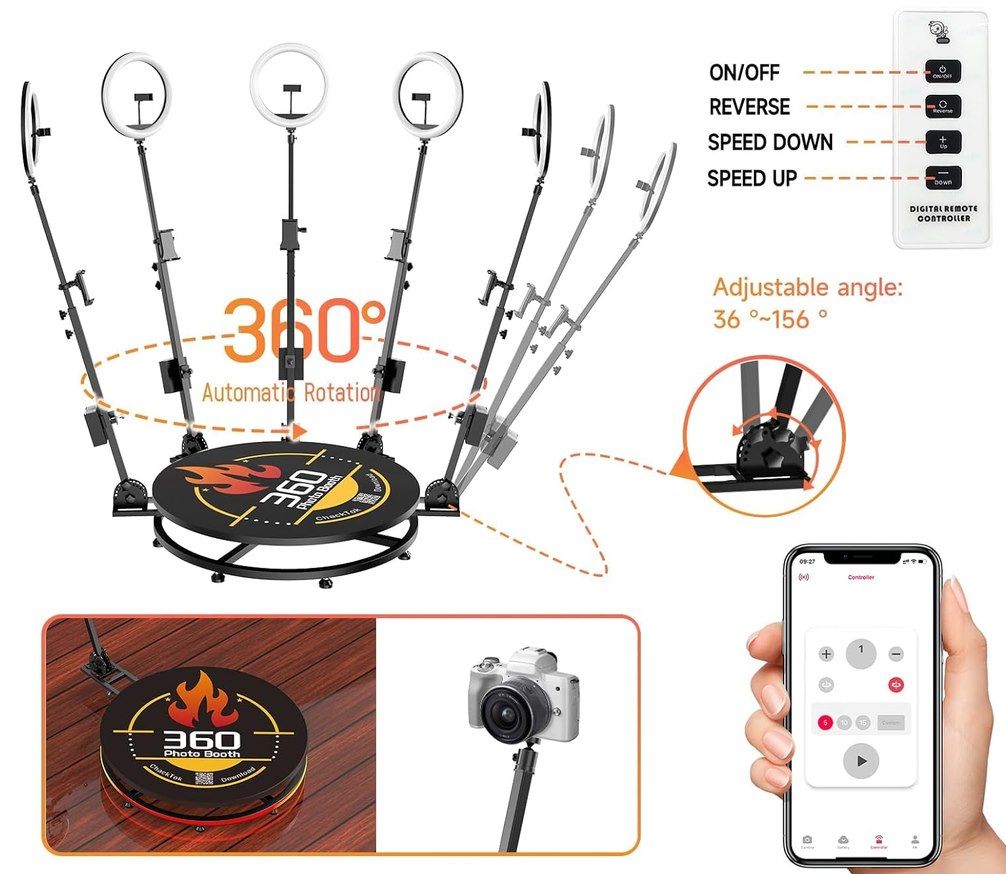 📸 40% Rabatt auf MWE 360° Fotokabine mit App-Steuerung z.B. ø 80cm für 479,40€ (statt 799€) 📸 40% Rabatt auf MWE 360° Fotokabine mit App Steuerung z.B. ø 80cm für 479,40€ (statt 799€)