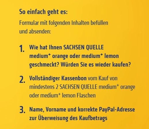 đ§SACHSEN QUELLE medium+ orange und lemon gratis ausprobieren đ§SACHSEN QUELLE medium+ orange und lemon gratis ausprobieren