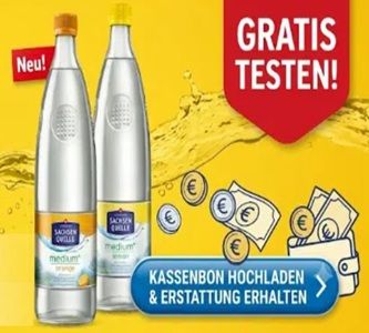 🧋SACHSEN QUELLE medium+ orange und lemon gratis ausprobieren