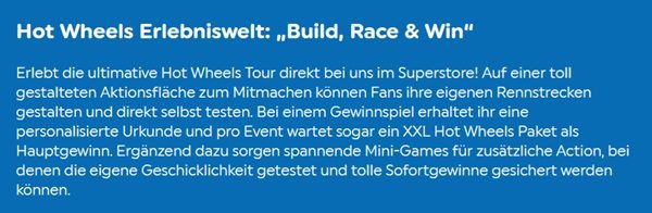 🏎️Hot Wheels Tour in verschiedenen Smyths Toys Stores