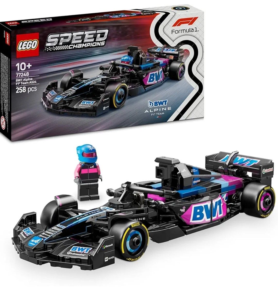 LEGO Speed Champions BWT Alpine F1 Team A524 Rennauto