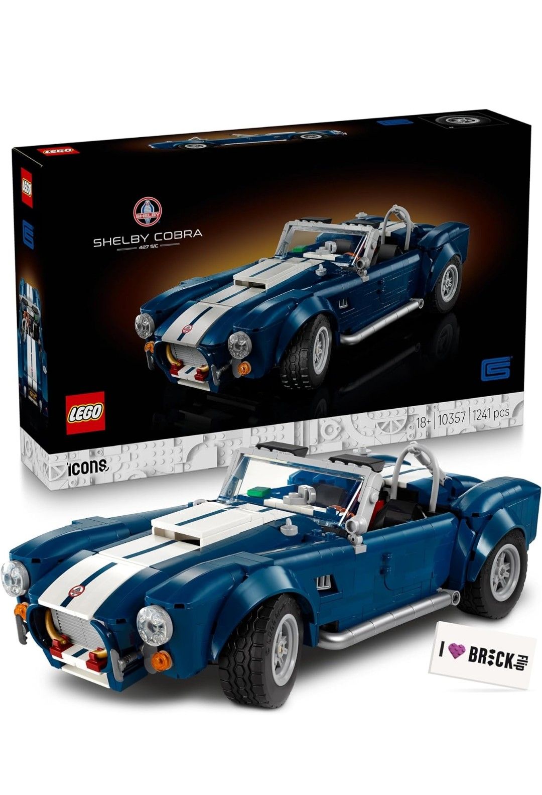 LEGO Shelby Cobra 427 S/C - LEGO 10357 inkl. bedruckter Fliese LEGO Shelby Cobra 427 S/C LEGO 10357 inkl. bedruckter Fliese