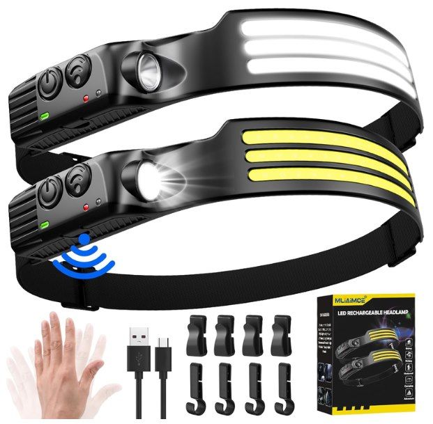💡 2x LED Stirnlampe mit 3000LM & 5 Modi für 10,40€ (statt 17€)