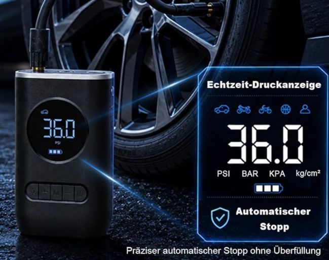 🌬️ EPERSU elektr. Kompressor bis 10,3bar inkl. Zubehör für 17,49€ (statt 25€)