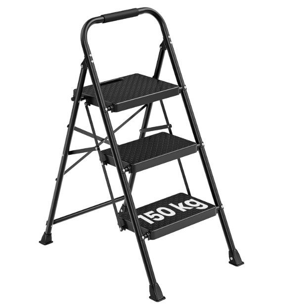 🪜 SONGMICS Trittleiter aus Stahl mit 3 Stufen für 26,59€ (statt 38€)