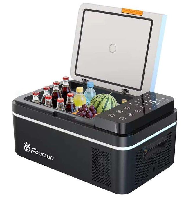 🧊 Foursun elektr. Kompressor Kühlbox (21L) bis -20°C für 73,32€ (statt 94€)