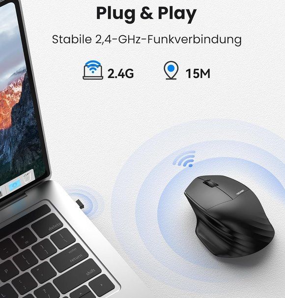 🖱️ TECKNET 2,4GHz Kabellose Maus mit USB Empfänger für 7,99€ (statt 12€) 🖱️ TECKNET 2,4GHz Kabellose Maus mit USB Empfänger für 7,99€ (statt 12€)
