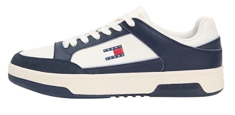 🔵⚪️👟 Tommy Jeans Herren TJM Cupsole Leather Sneaker für 44,91€ (statt 66€)