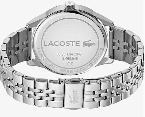 🐊⌚️ Lacoste Analog Herrenuhr mit Edelstahlarmband für 132,51€ (statt 154€)