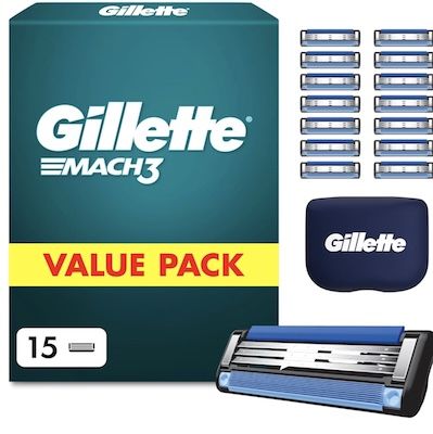 🪒 15x Gillette Mach 3 Herren Rasierklingen für 26,68€ (statt 35€)