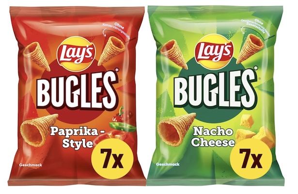 😋 14 x 75g Lay's Bugles Mix Case Paprika & Nacho Cheese für 13€ (statt 25€) 😋 14 x 75g Lays Bugles Mix Case Paprika & Nacho Cheese für 13€ (statt 25€)