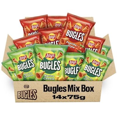 😋 14 x 75g Lay’s Bugles Mix Case Paprika & Nacho Cheese für 13€ (statt 25€)