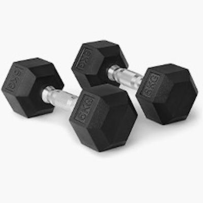 🏋🏻‍♀️ Amazon Basics Rubber Encased Hex Dumbbell Hanteln Set für 19,22€ (statt 25€)
