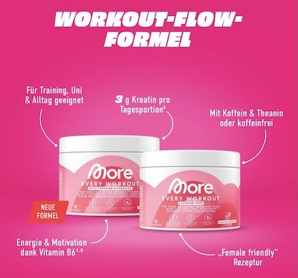 💪🏻 270g MORE Every Workout, Pink Grapefruit für 24,88€ (statt 35€) 💪🏻 270g MORE Every Workout, Pink Grapefruit für 24,88€ (statt 35€)