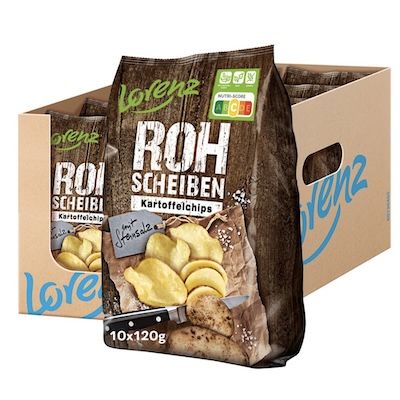 1,2KG 🤯 10x 120g Lorenz Snack World Rohscheiben Steinsalz für 17,50€ (statt 23€)