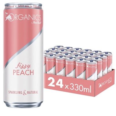 🍑 24x 0,33L Red Bull Organics Bio Fizzy Peach für 25,99€ (statt 33€)