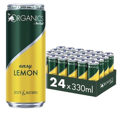 🍋 24x 0,33L Red Bull Organics Bio Easy Lemon für 25,99€ (statt 40€)