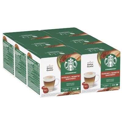 ☕️ 6x 12 Starbucks Hazelnut Macchiato Kaffeekapseln für 29,99€ (statt 38€)