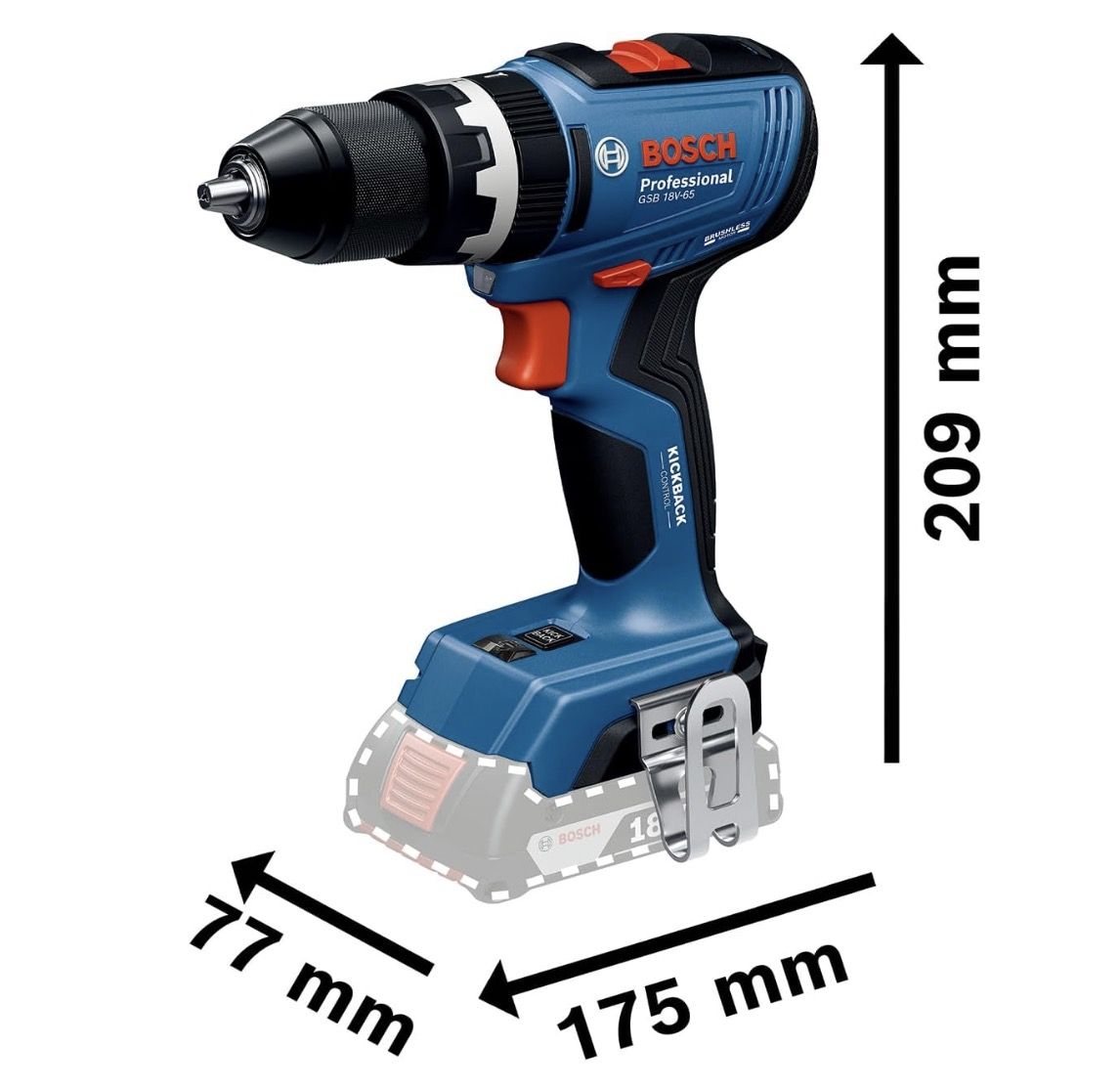 🔩 Bosch PRO GSB 18V 65 Akku Schlagbohrschrauber für 209,99€ (statt 258€)
