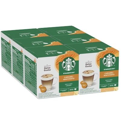 ☕️ 6x 12 Starbucks Caramel Macchiato Dolce Gusto für 29,99€ (statt 35€)
