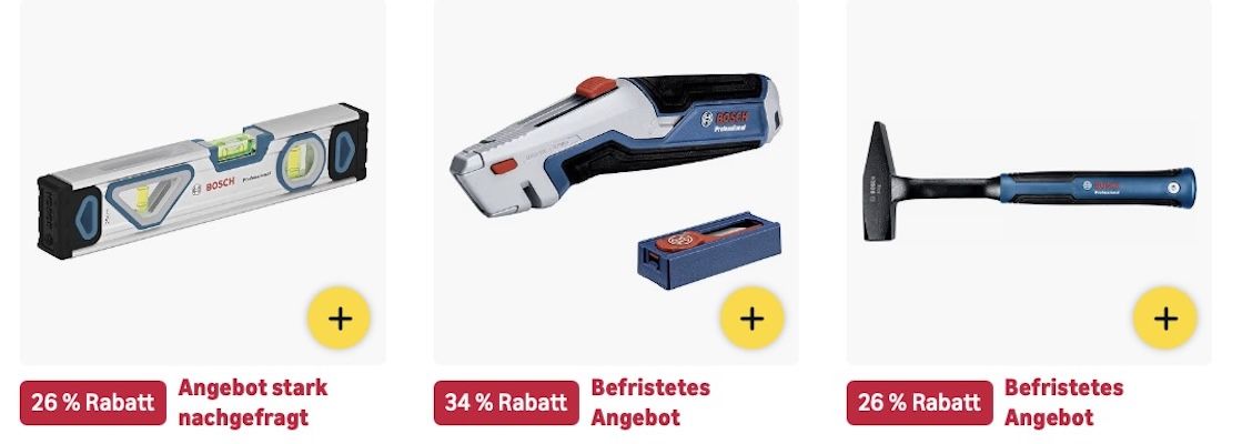 🔝🤑🛠️ Amazon: Sale auf Bosch PRO mit bis  34% z.B. Akku Kreissäge mit L Boxx für 205€ (statt 246€)