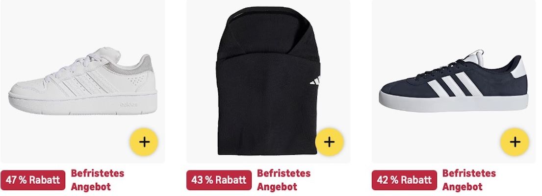 👟👕🤯 Amazon: Adidas MEGASALE mit bis -50% z.B. F1 Team Gabriel Bortoleto Kappe für 47€ (statt 55€) 👟👕🤯 Amazon: Adidas MEGASALE mit bis 50% z.B. F1 Team Gabriel Bortoleto Kappe für 47€ (statt 55€)