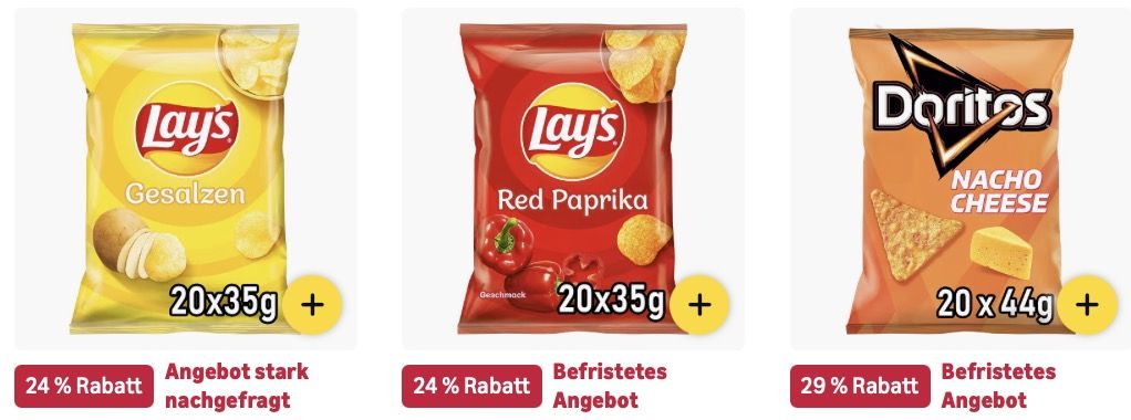 😋 Amazon: Chips und Knabbereien im Sale z.B. 1,32kg Tortilla Chips BBQ Style für 14€ (statt 24€)