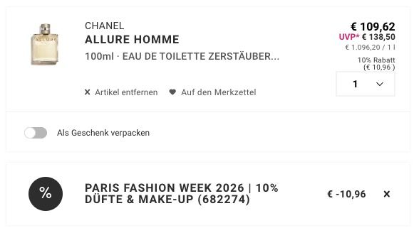 🌸 Chanel Allure Homme 100ml Herren Eau de Toilette ➡️ für 98,66€ (statt 128€) 🌸 Chanel Allure Homme 100ml Herren Eau de Toilette ➡️ für 98,66€ (statt 128€)