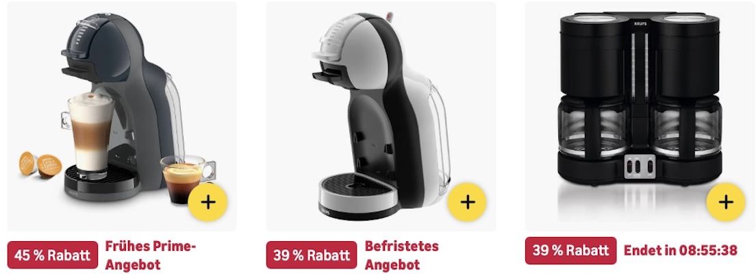 🤑☕️ Amazon: Kaffeemaschinen im frühen Prime Sale mit bis  45% z.B. Ninja Prestige für 200€ (statt 240€)