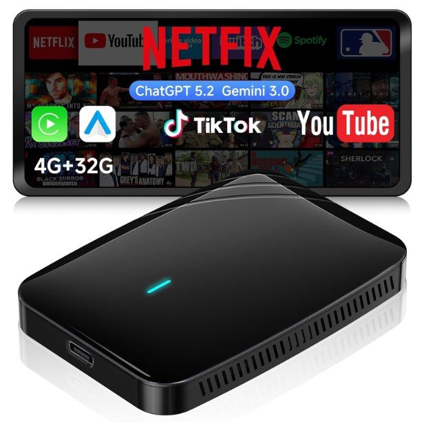 🚗 ATOTO CB4B Wireless CarPlay Adapter mit Android AI für 69,99€ (statt 108€)