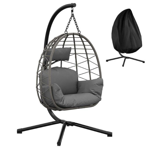 💺 Garvee Hängesessel mit Gestell bis 150 kg für 114,30€ (statt 140€)